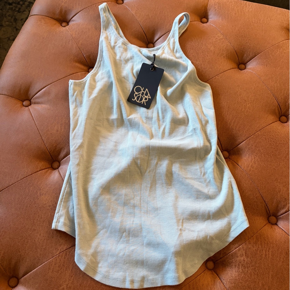 Chaser light blue tank top, NWT